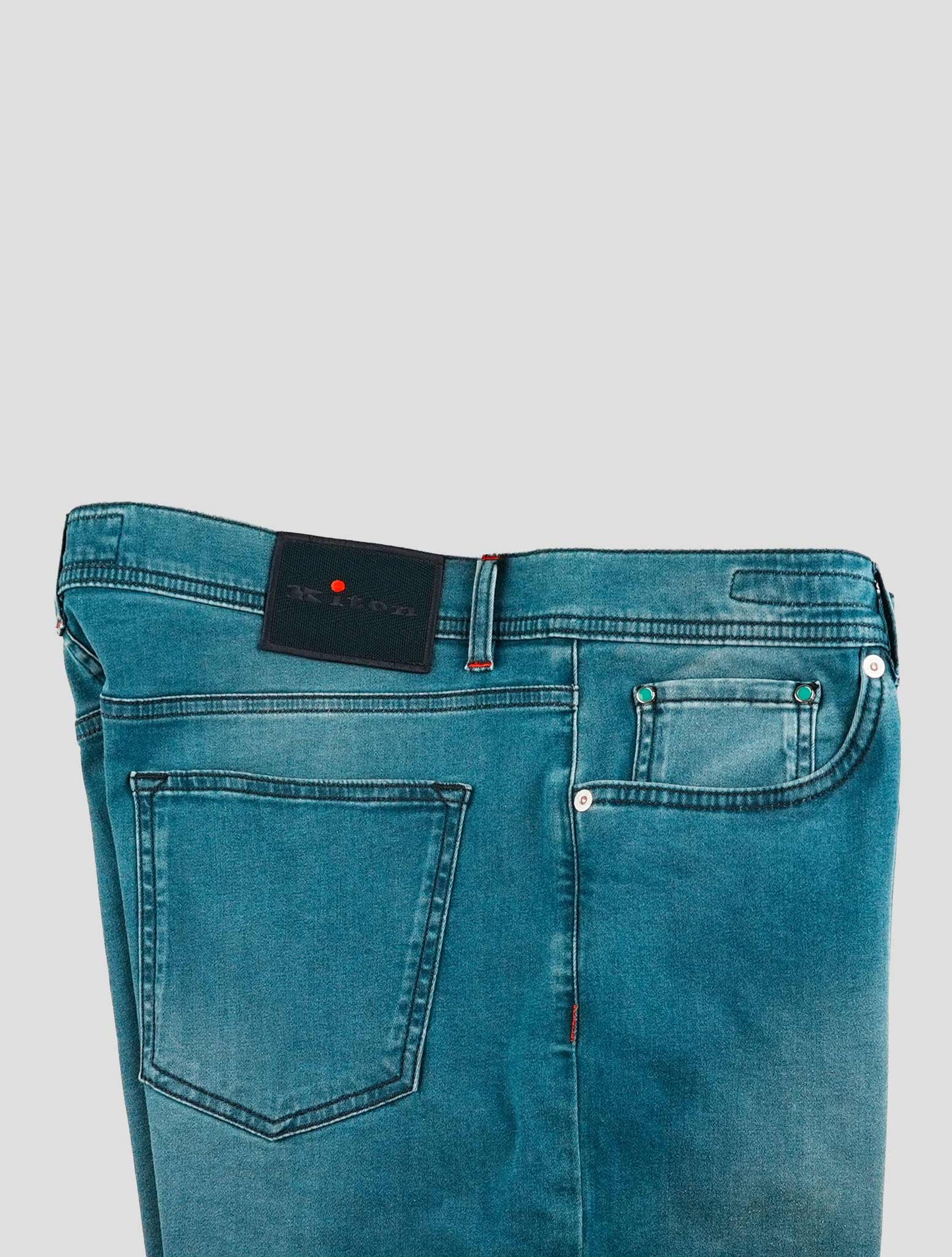 Kiton Blue Cotton Ea Jeans