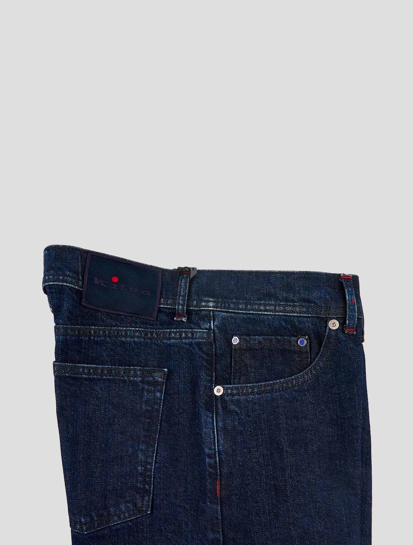 Kiton Blue Cotton Ea Jeans