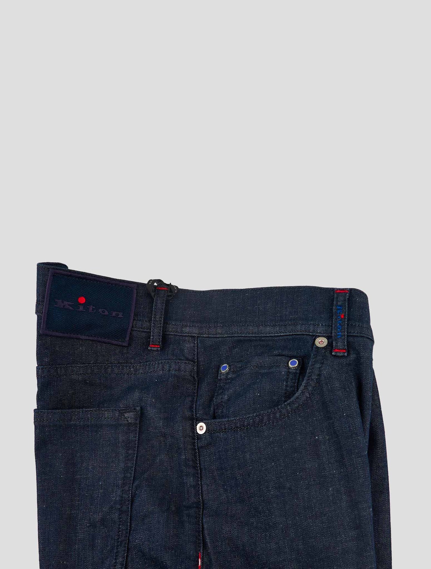 Kiton Blue Cotton Ea Jeans