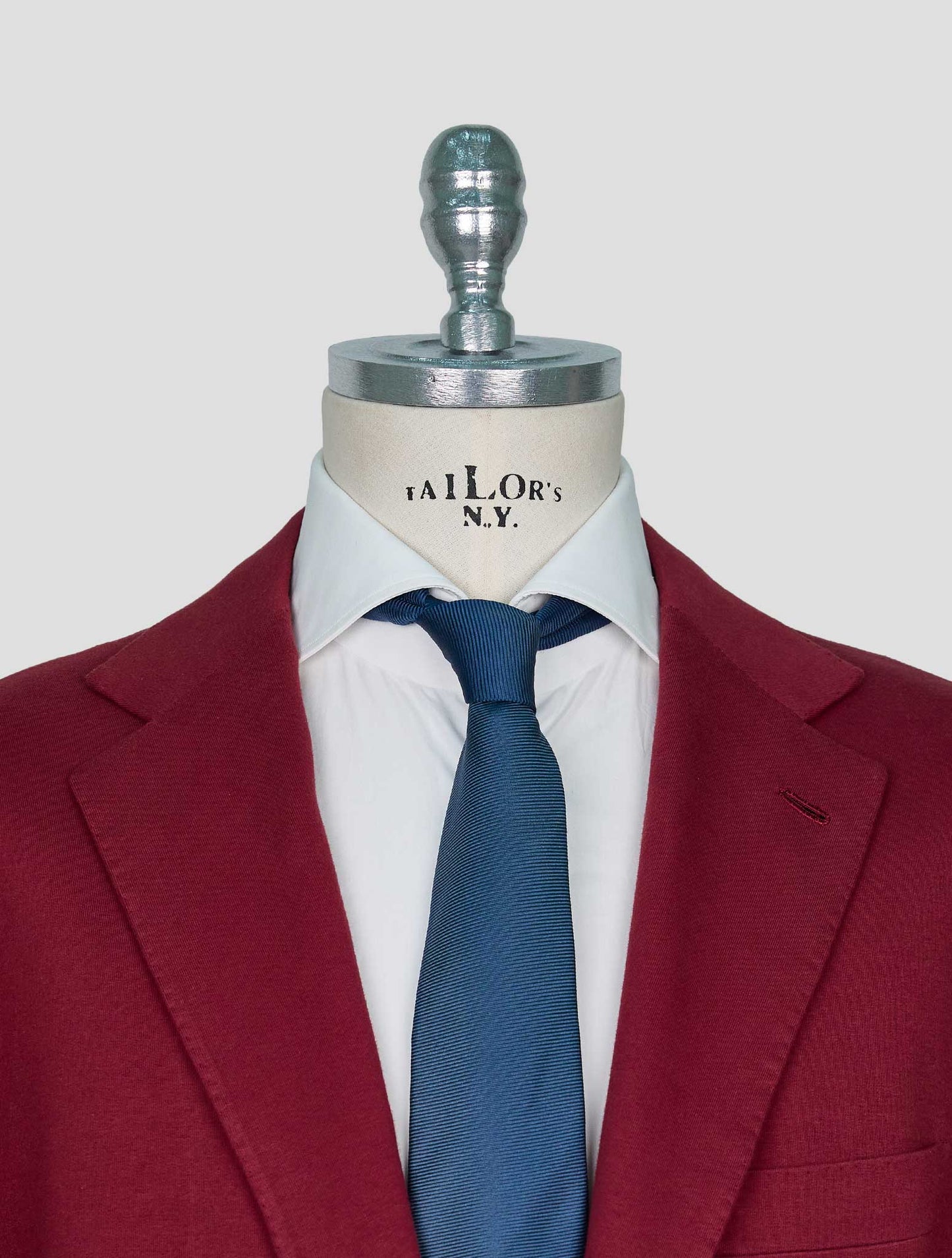 Kiton Burgundy Cotton Ea Blazer