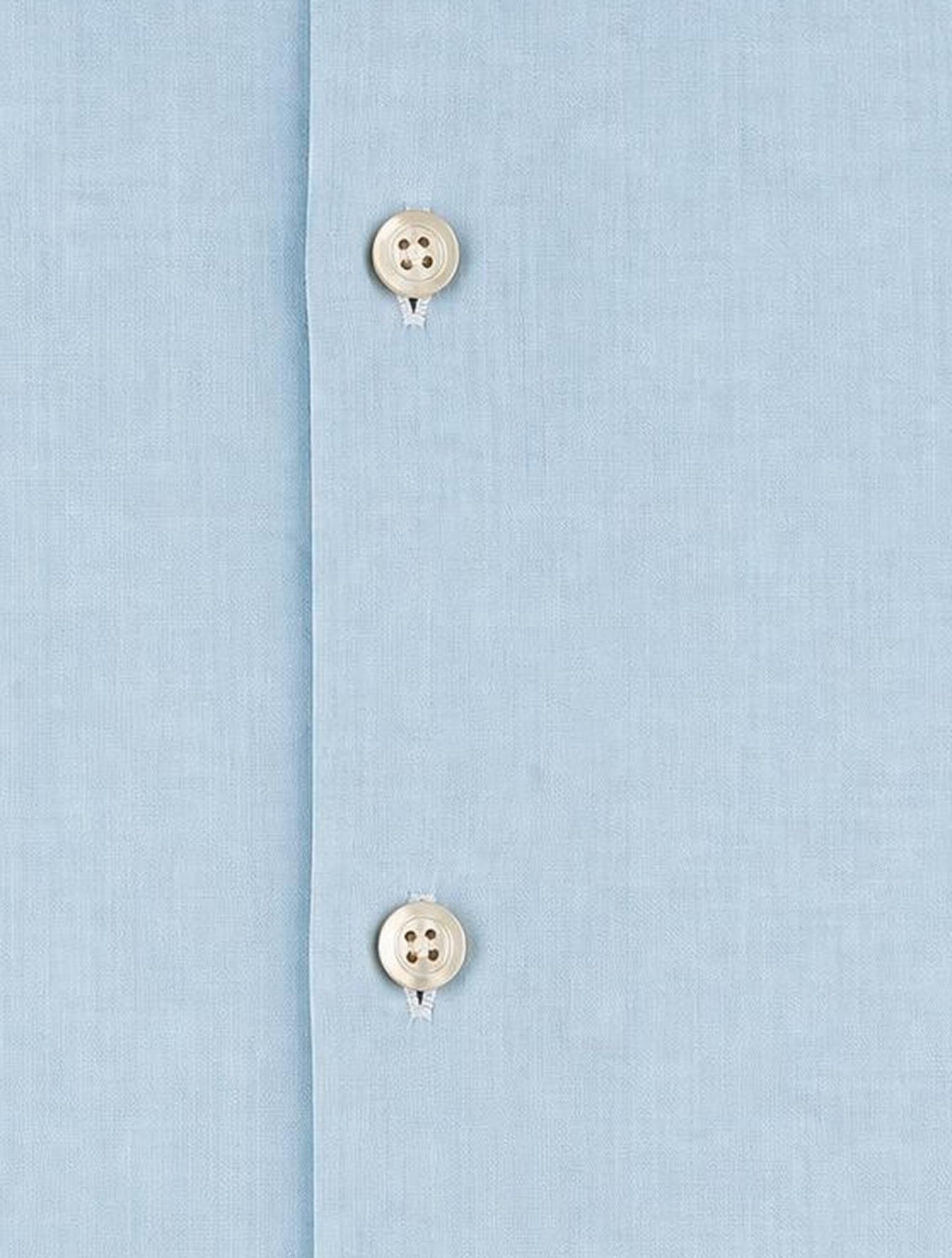 Kiton Light Blue Cotton Shirt French Cuff