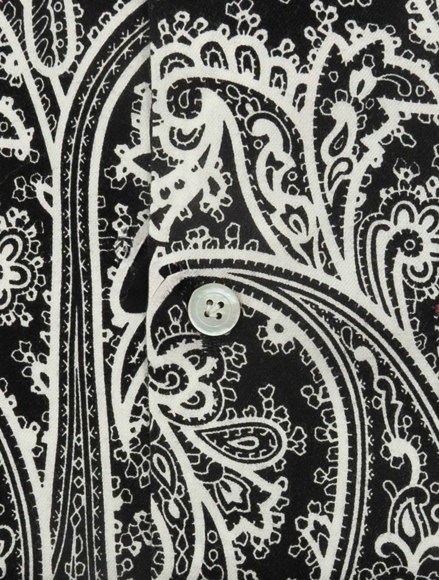 Kiton Black White Cotton Shirt Nerano