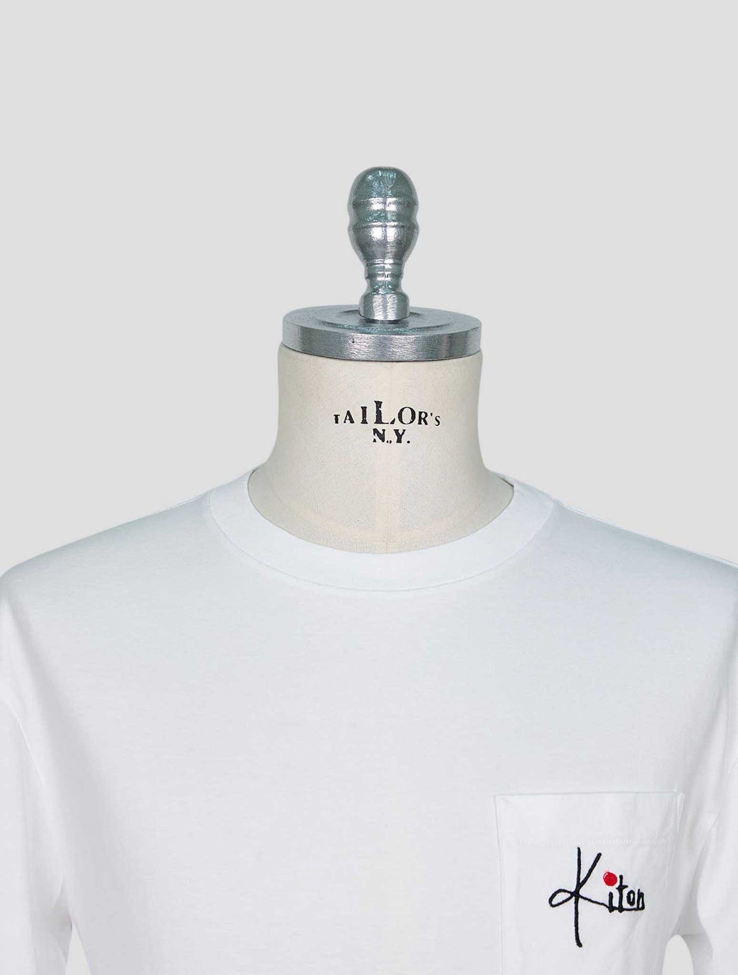 Kiton White Cotton T-Shirt