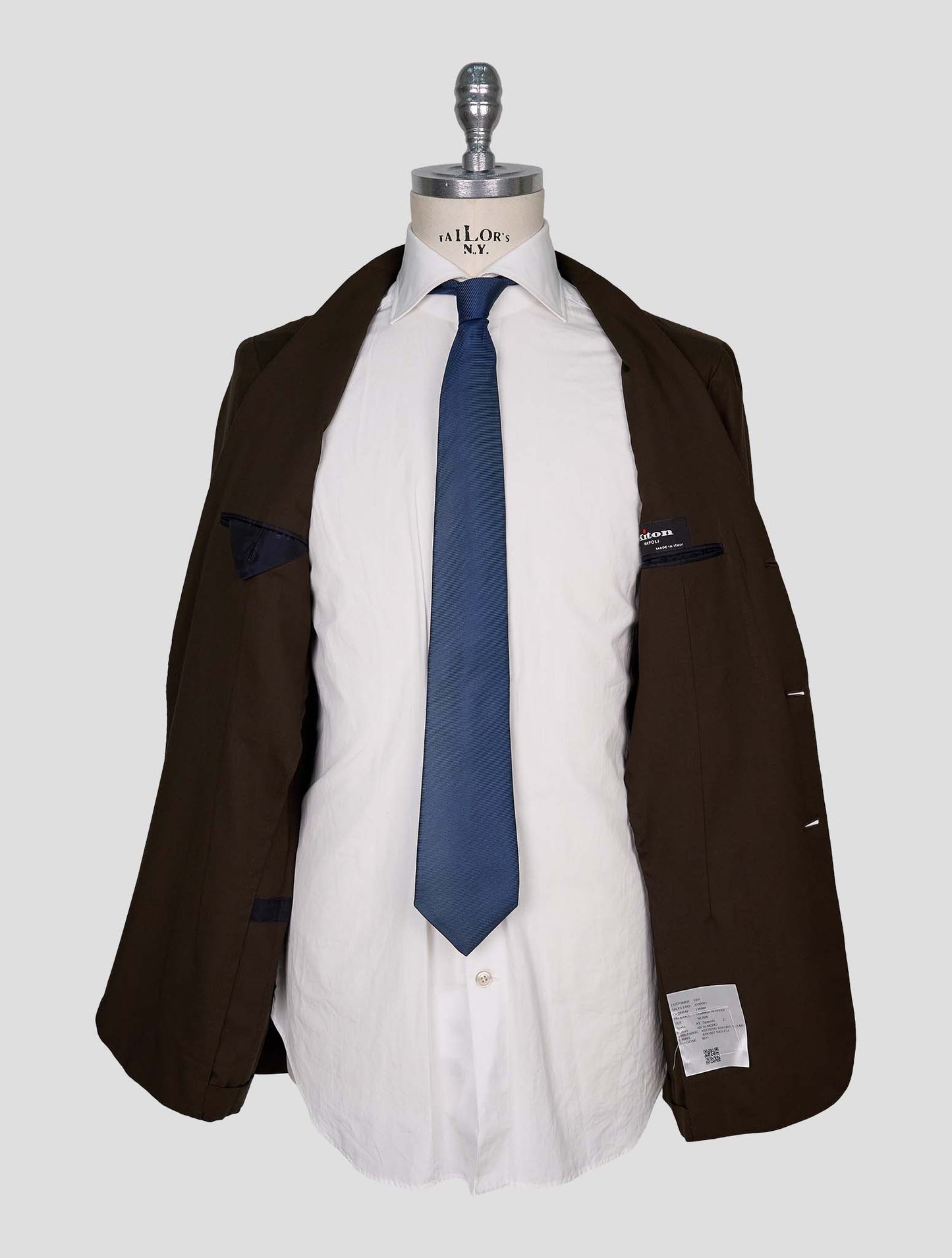 Kiton Brown Wool Blazer