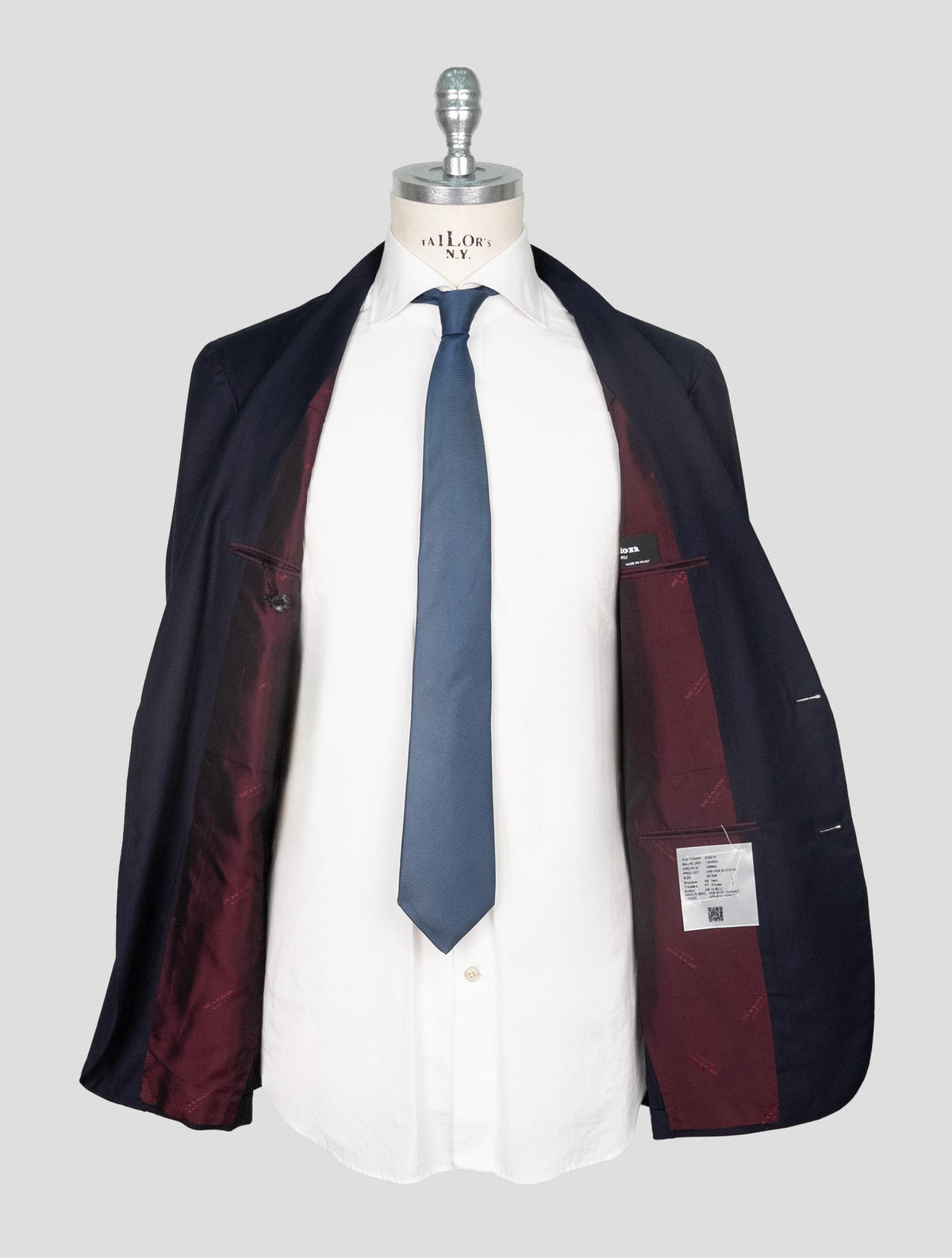 Kiton Blue Wool Suit