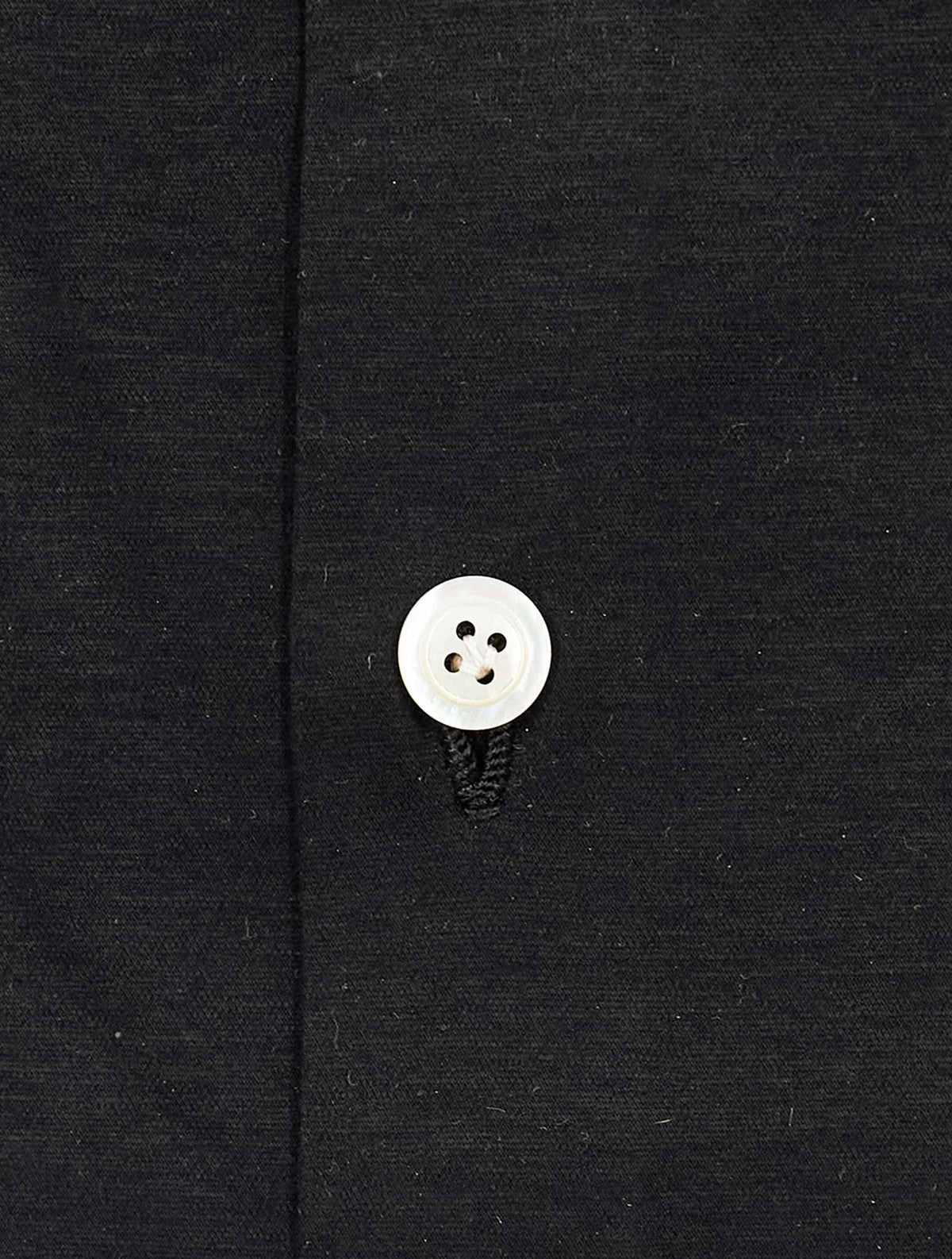 Kiton Black Cotton Shirt