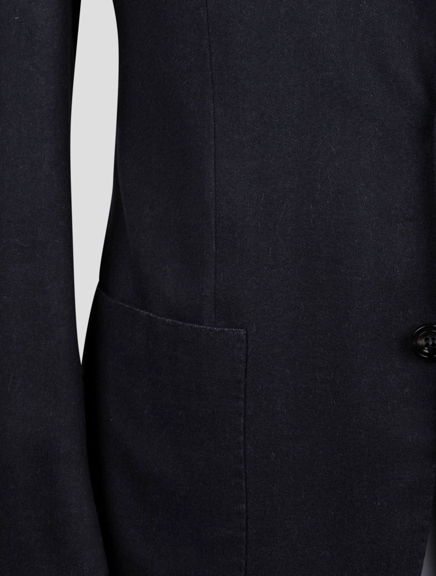 Kiton Blue Vicuna Perù Silk Blazer