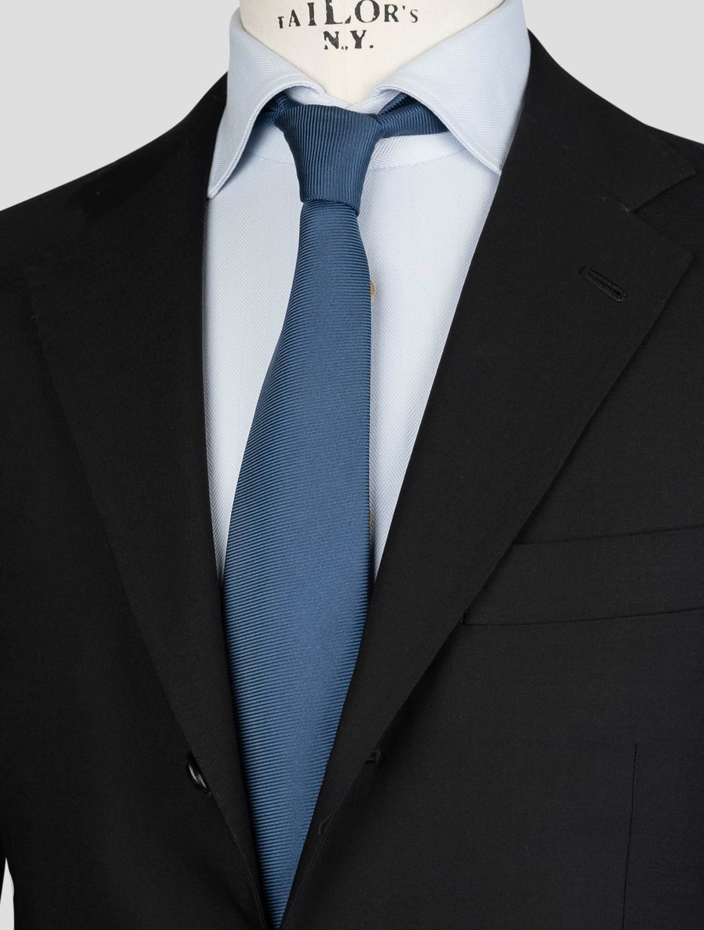 Kiton Black Virgin Wool Ea Blazer