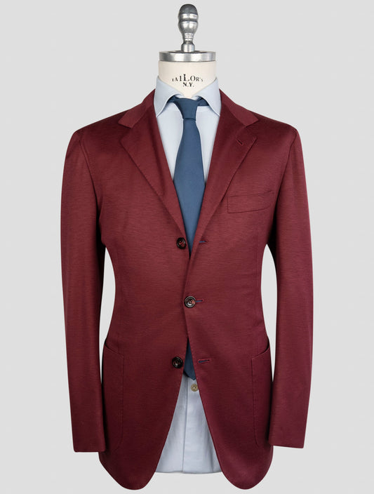 Kiton Burgundy Cashmere Blazer