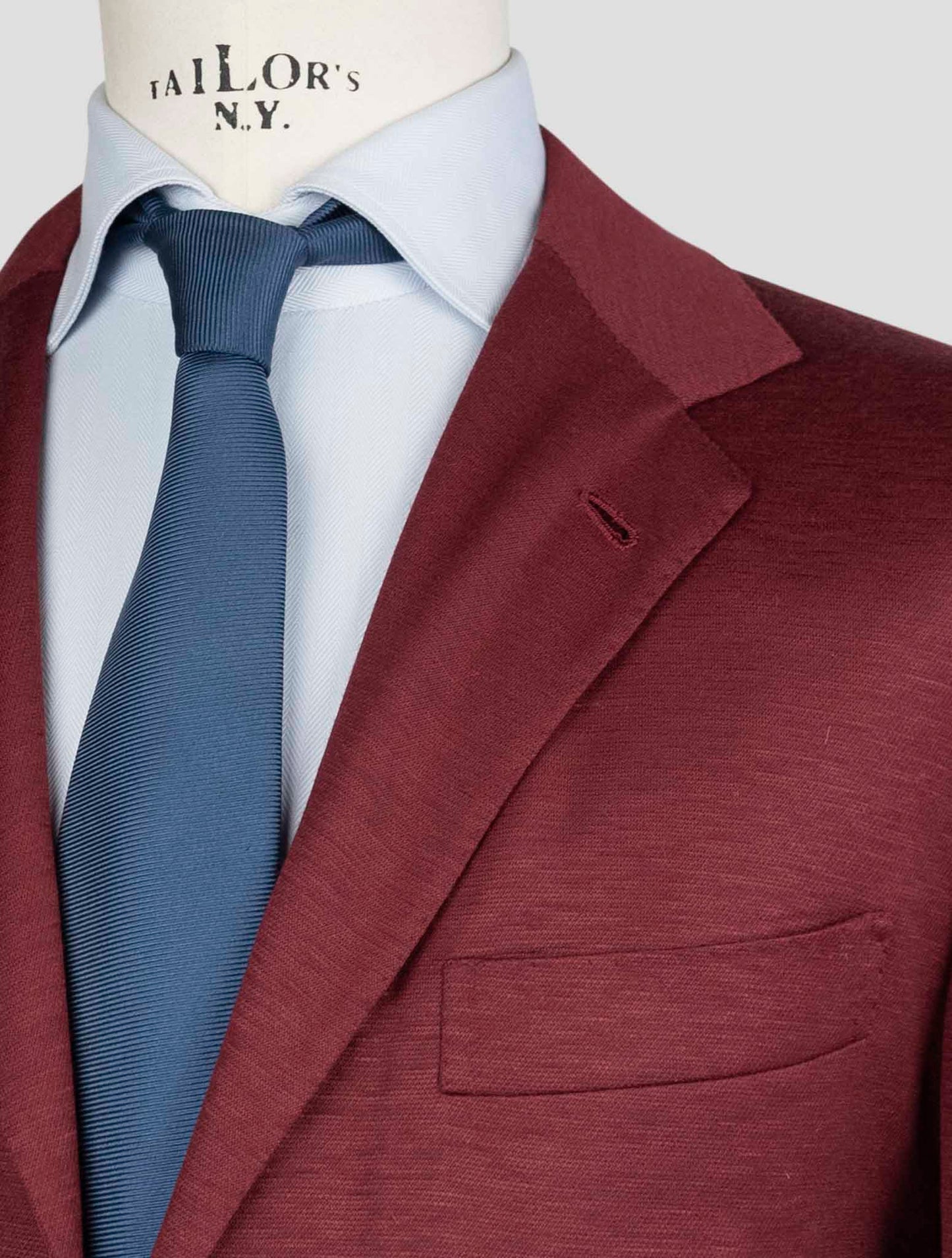 Kiton Burgundy Cashmere Blazer