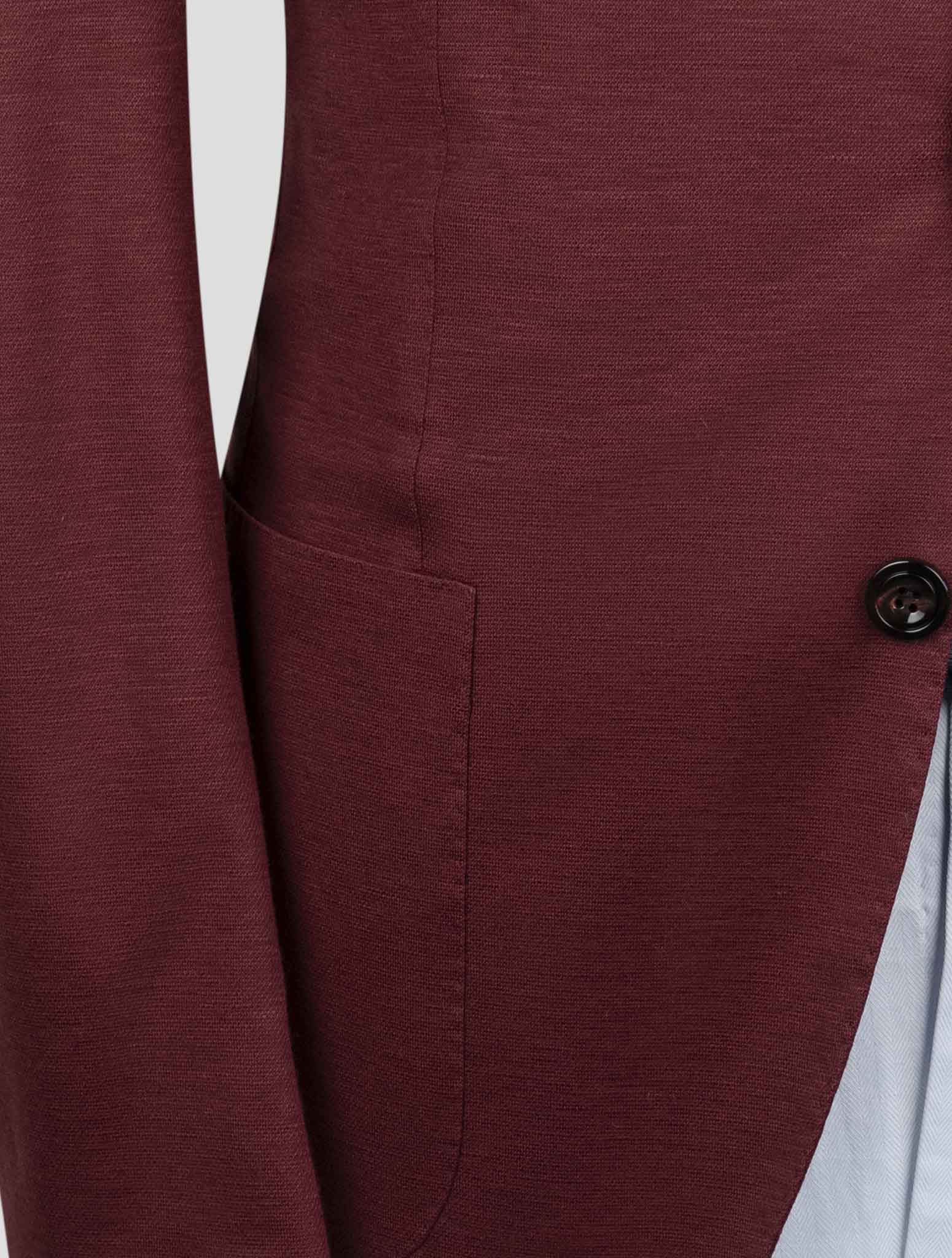 Kiton Burgundy Cashmere Blazer