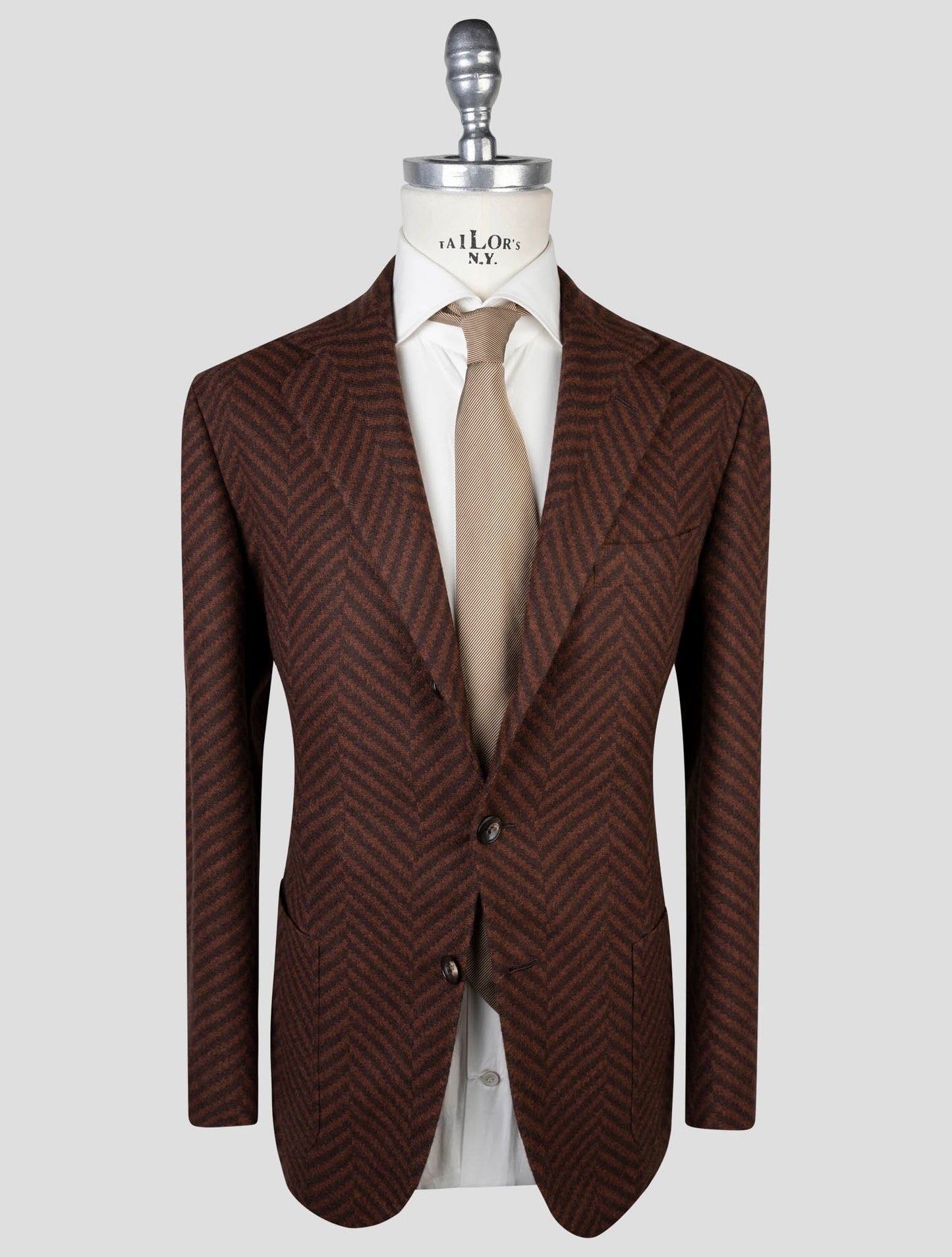 Kiton Brown Cashmere  Blazer