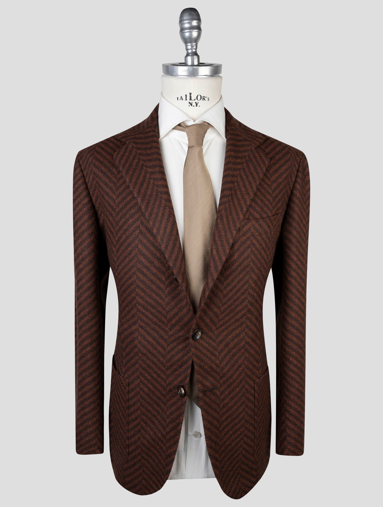 Kiton Brown Cashmere  Blazer