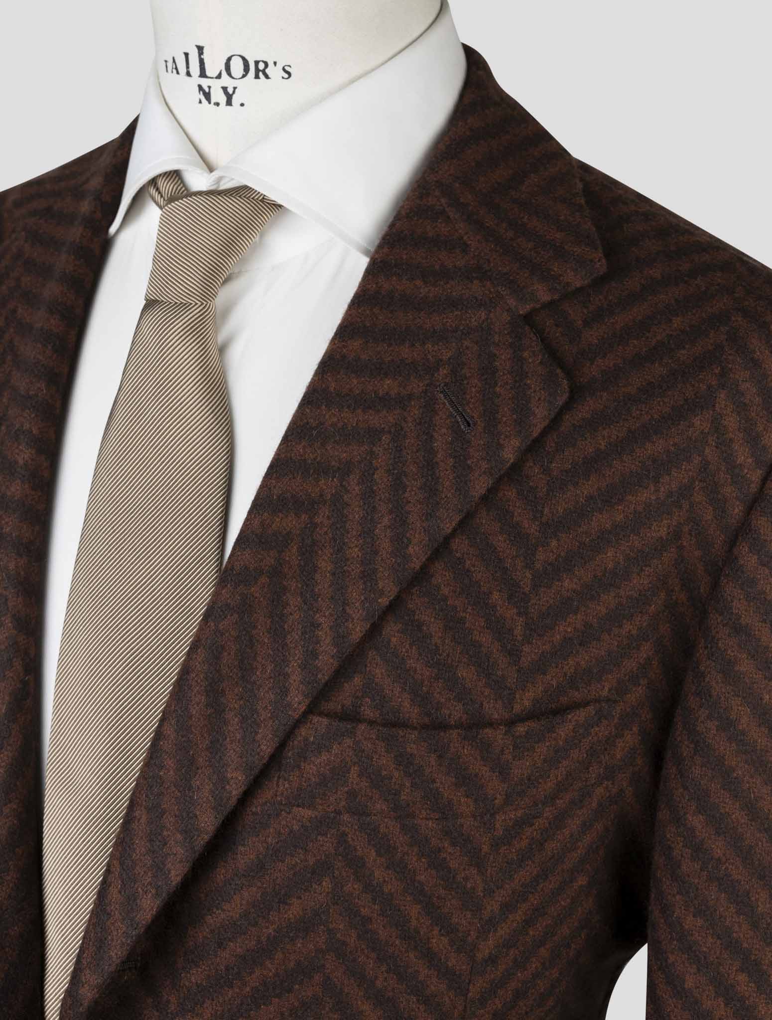 Kiton Brown Cashmere  Blazer