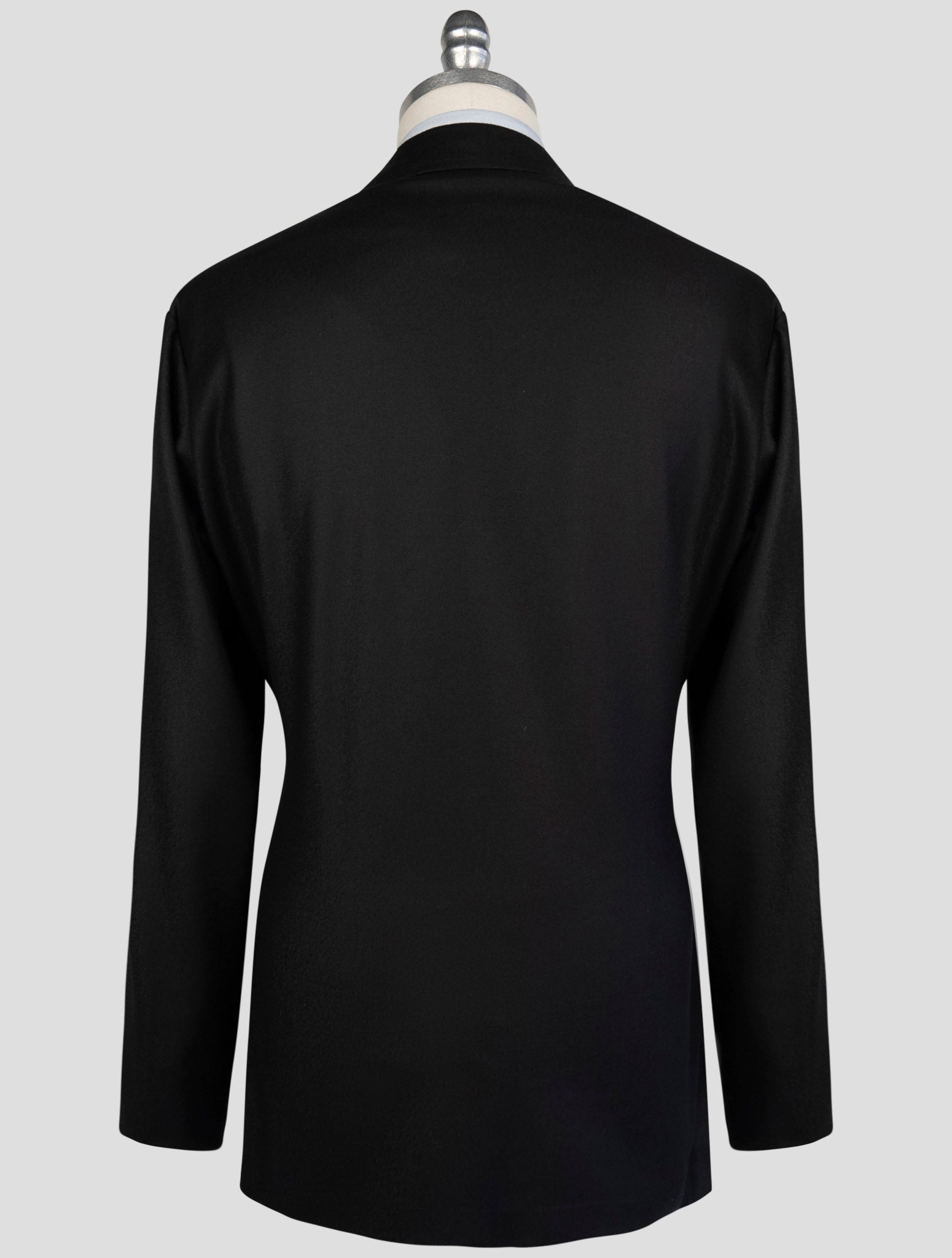 Kiton Blue Virgin Wool Blazer