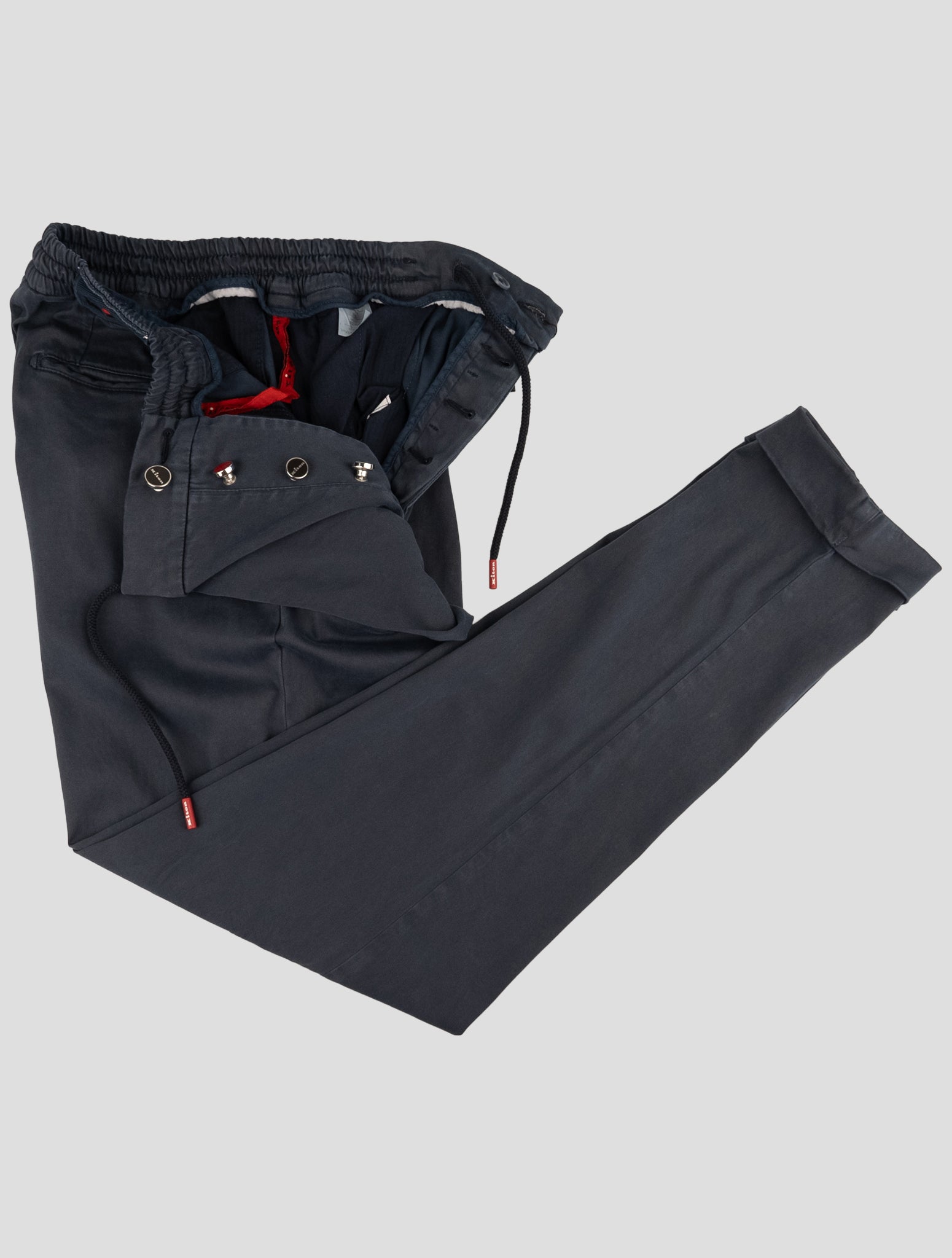 Kiton Blue Lyocell Cotton Ea Pants