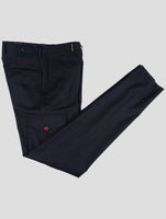 Kiton Blue Cashmere Cargo Pants