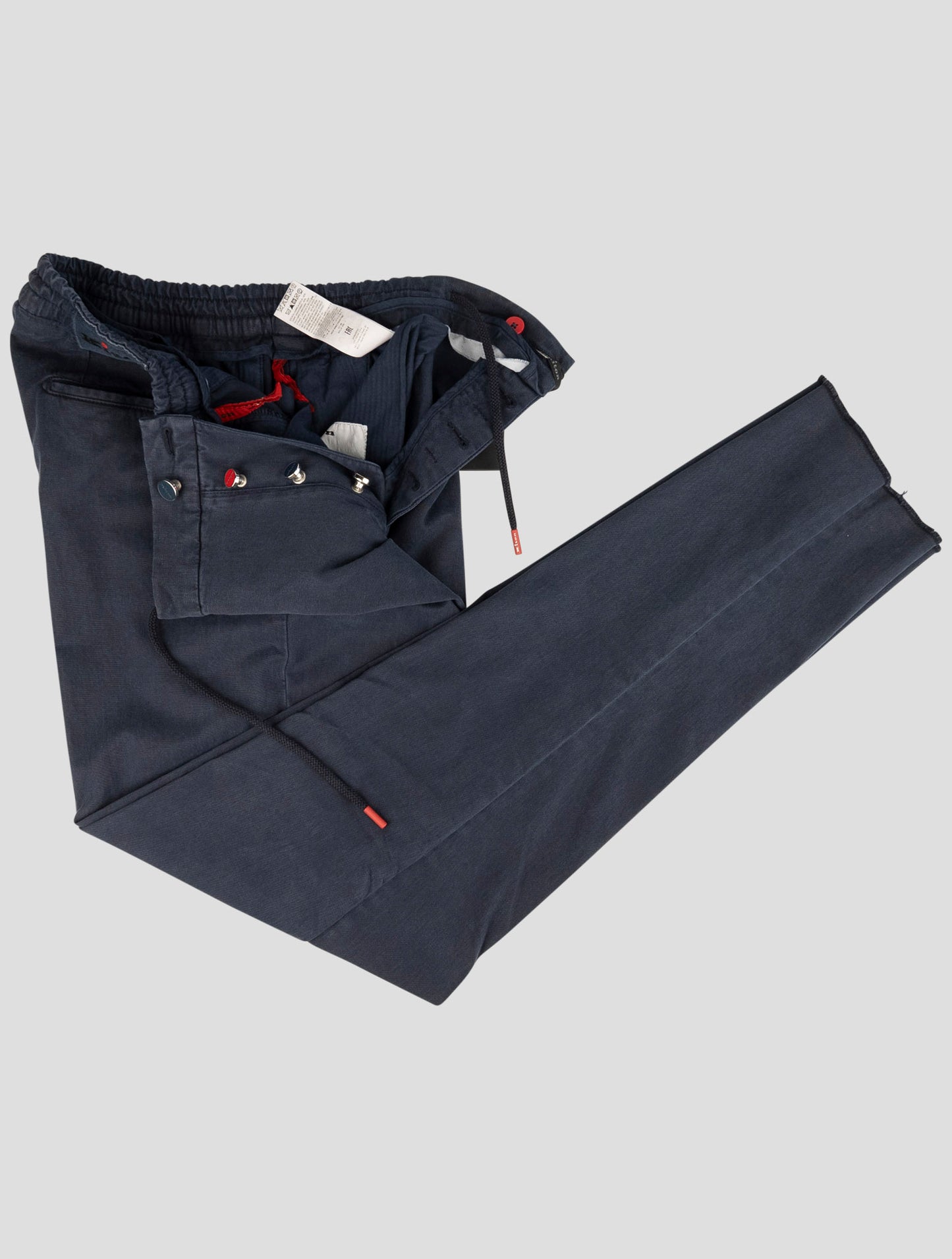 Kiton Blue Lyocell Cotton Ea Pants
