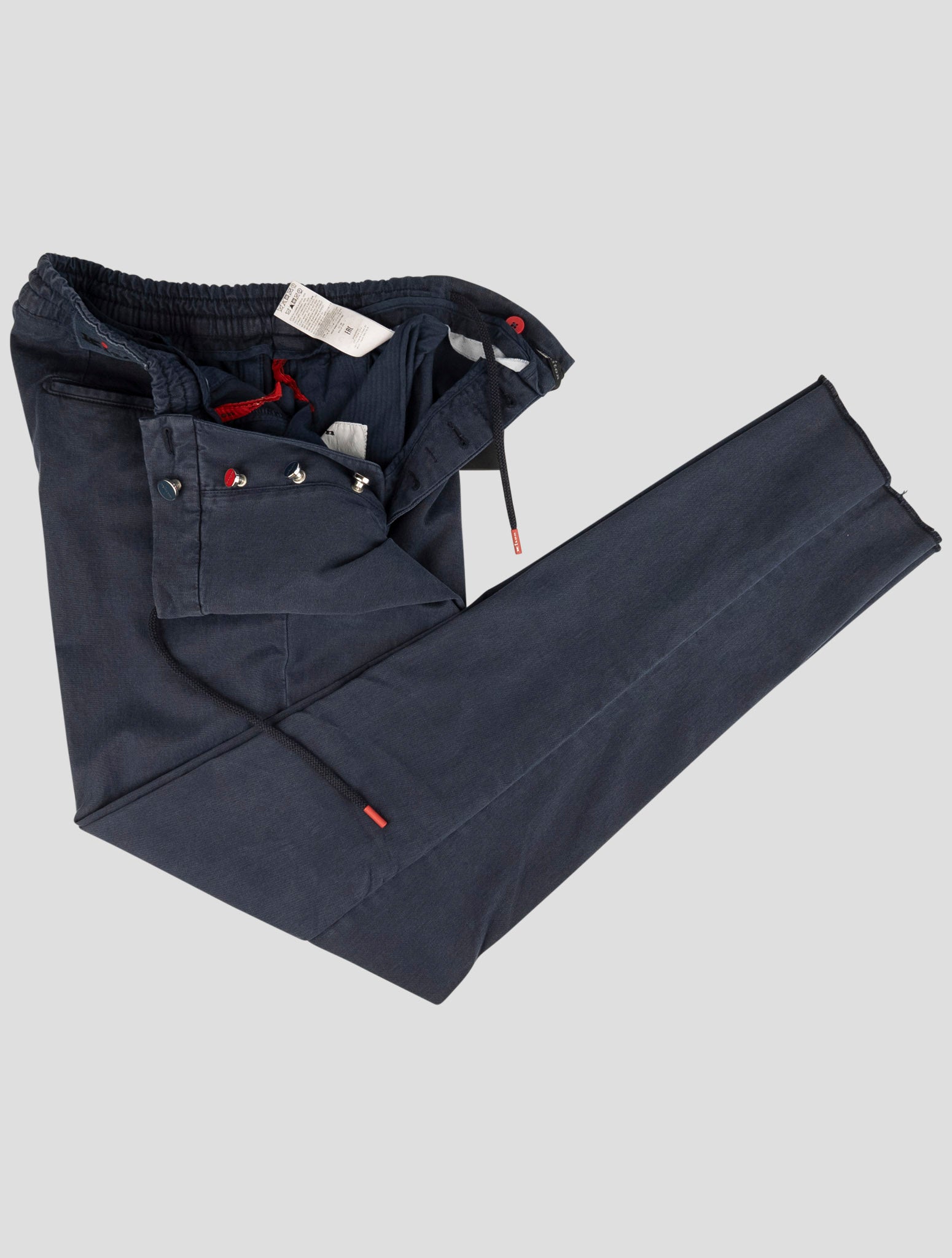 Kiton Blue Lyocell Cotton Ea Pants