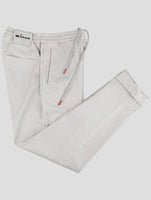 Kiton Gray Lyocell Cotton Ea Pants
