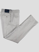 Kiton Gray Virgin Wool Dress Pants