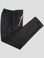 Kiton Dark Gray Virgin Wool Ea Pants