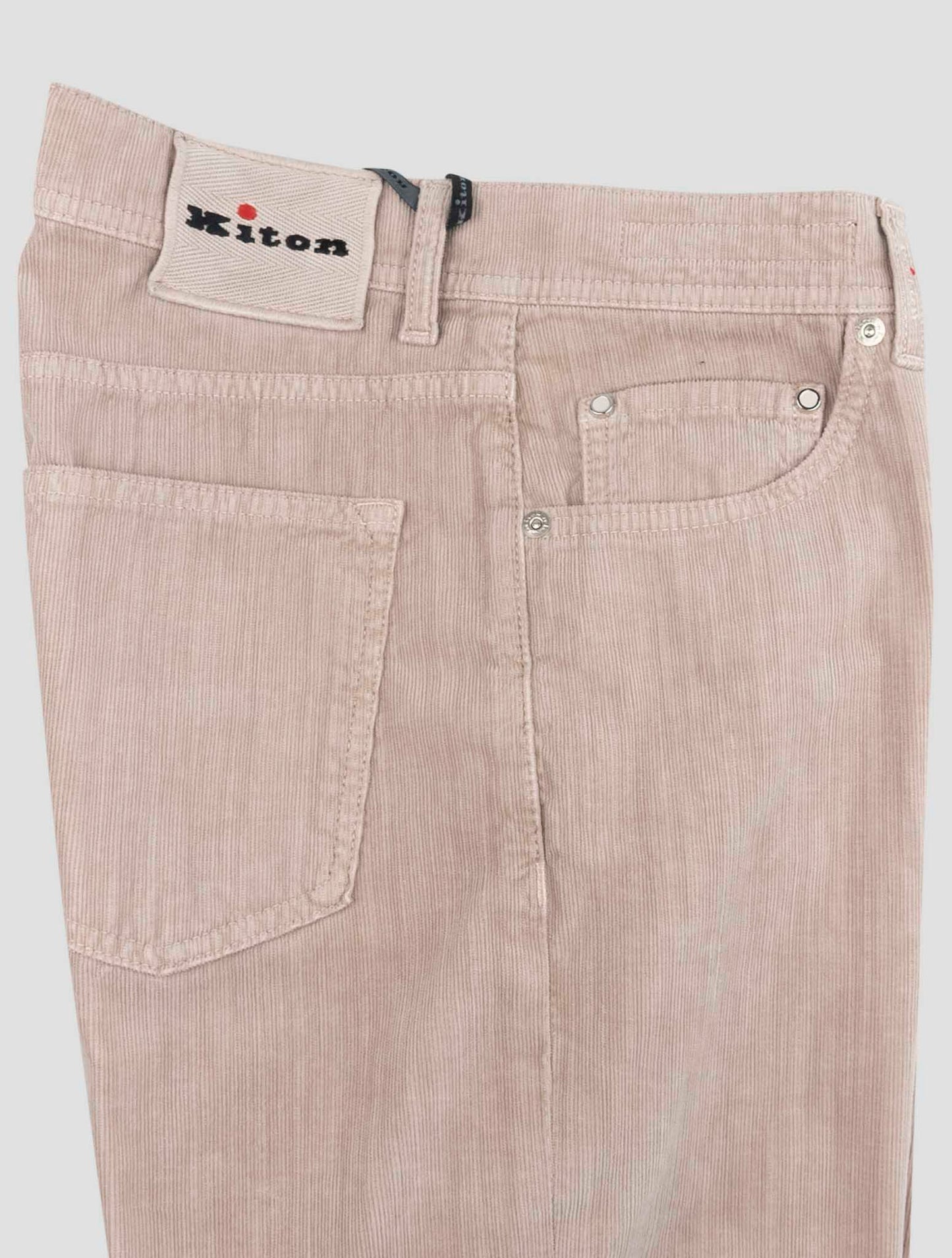 Kiton Beige Cotton Ea Velvet Jeans