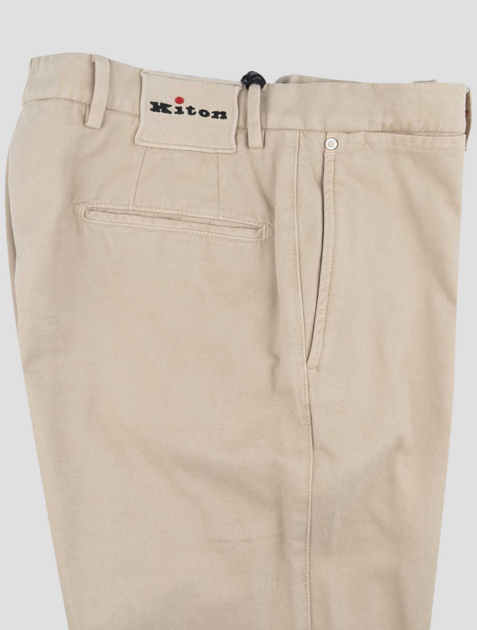 Kiton Beige Cotton Cashmere Jeans