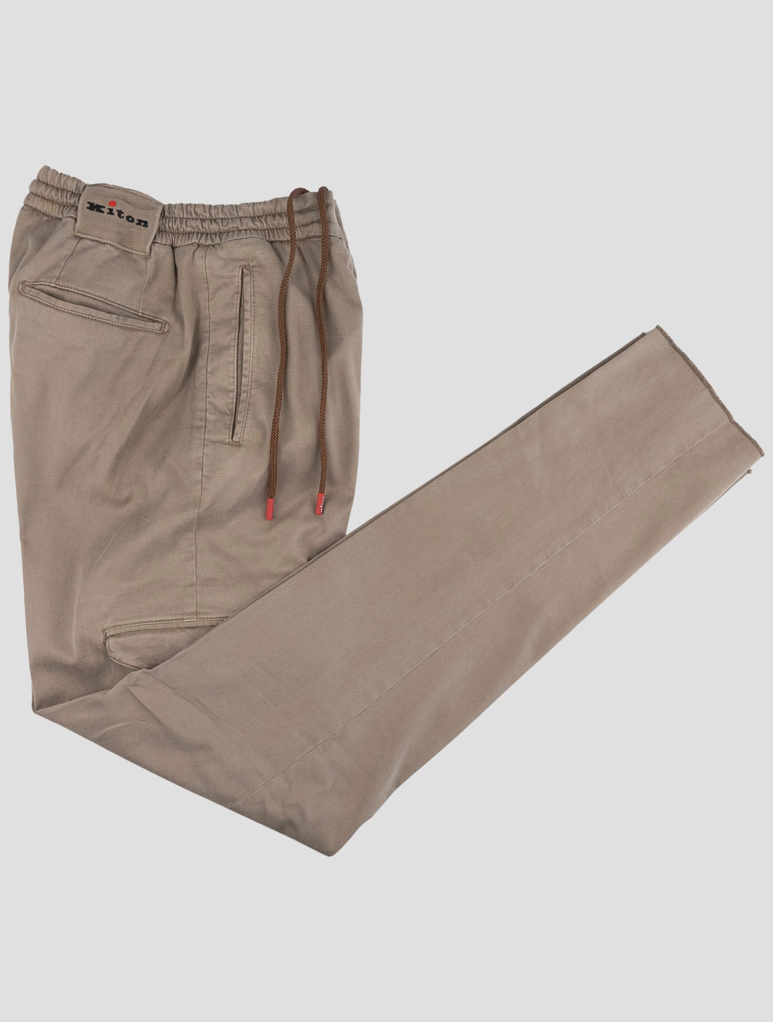 Kiton Beige Lyocell Ea Cargo Pants