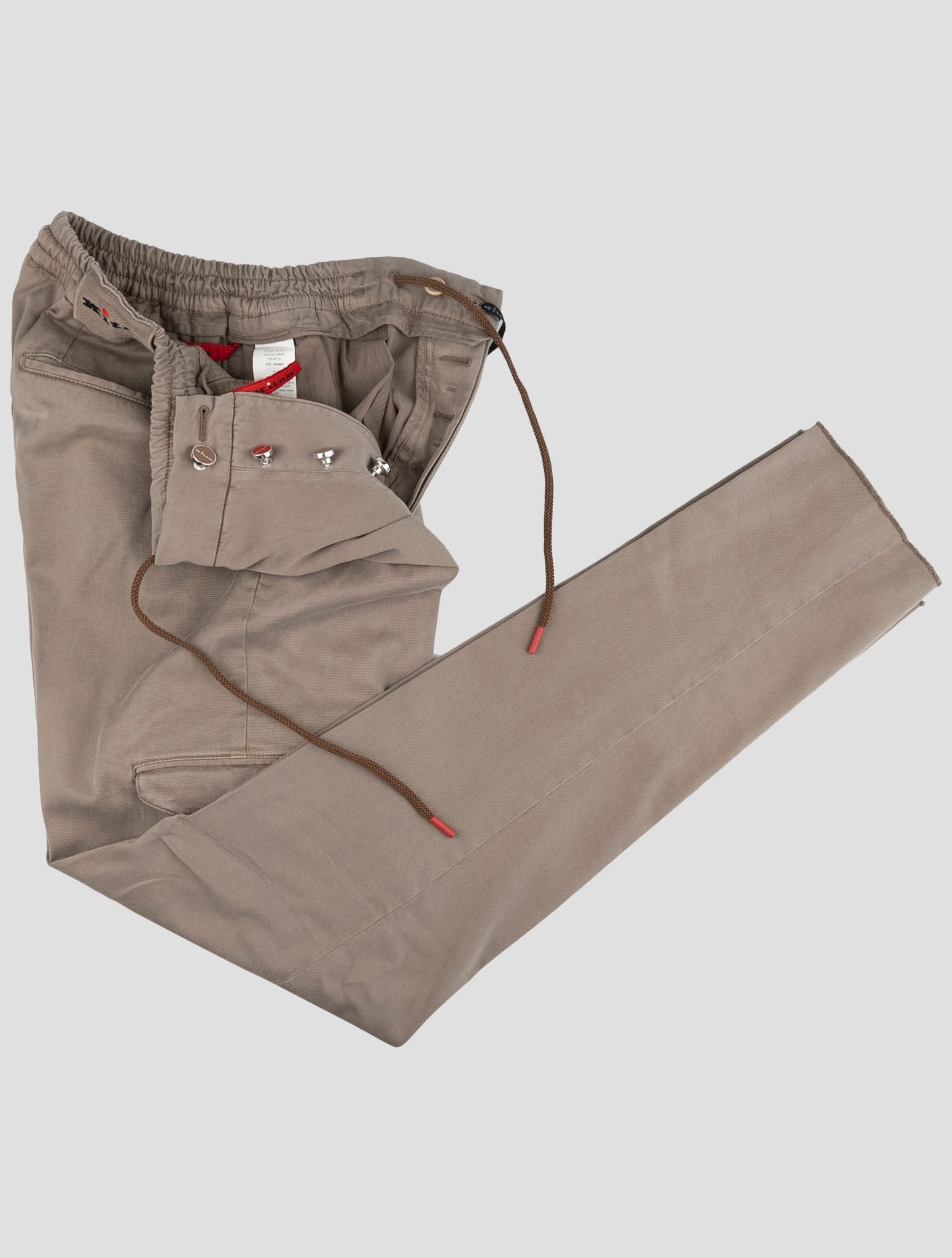 Kiton Beige Lyocell Ea Cargo Pants