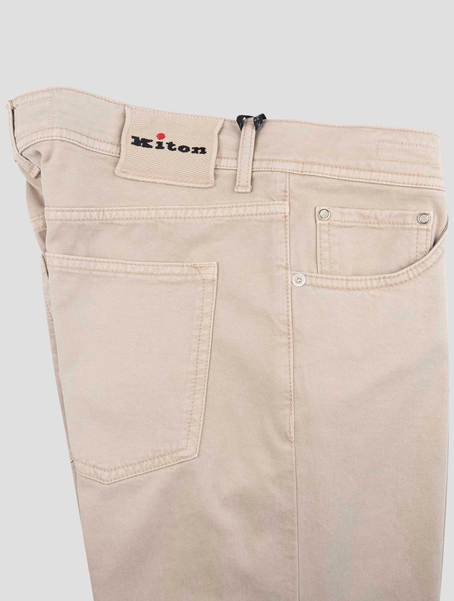 Kiton Beige Lyocell Cotton Ea Pants