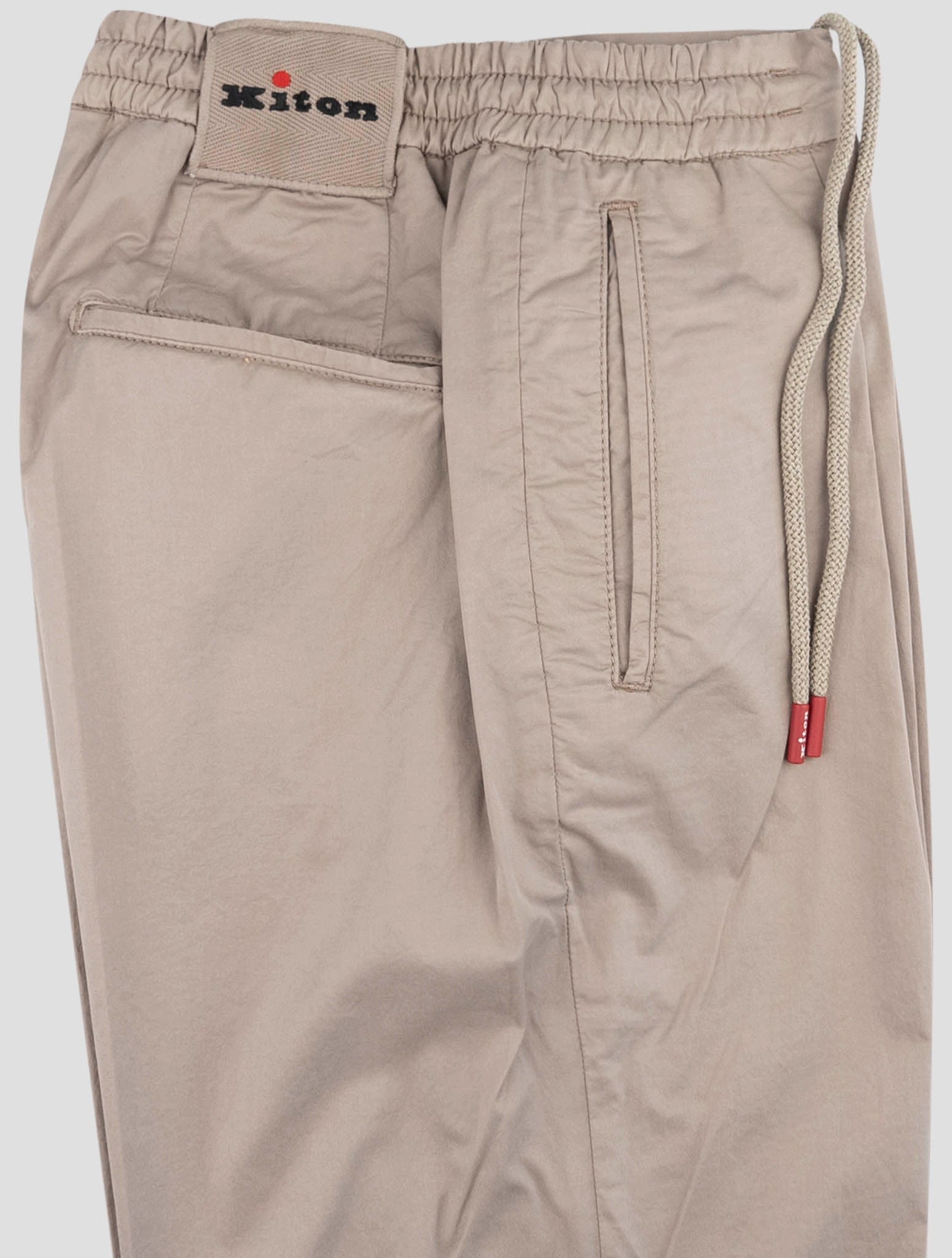 Kiton Beige Cotton Ea Pants