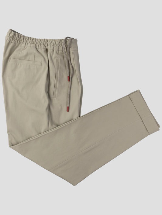 Kiton Beige Cotton Ea Pants