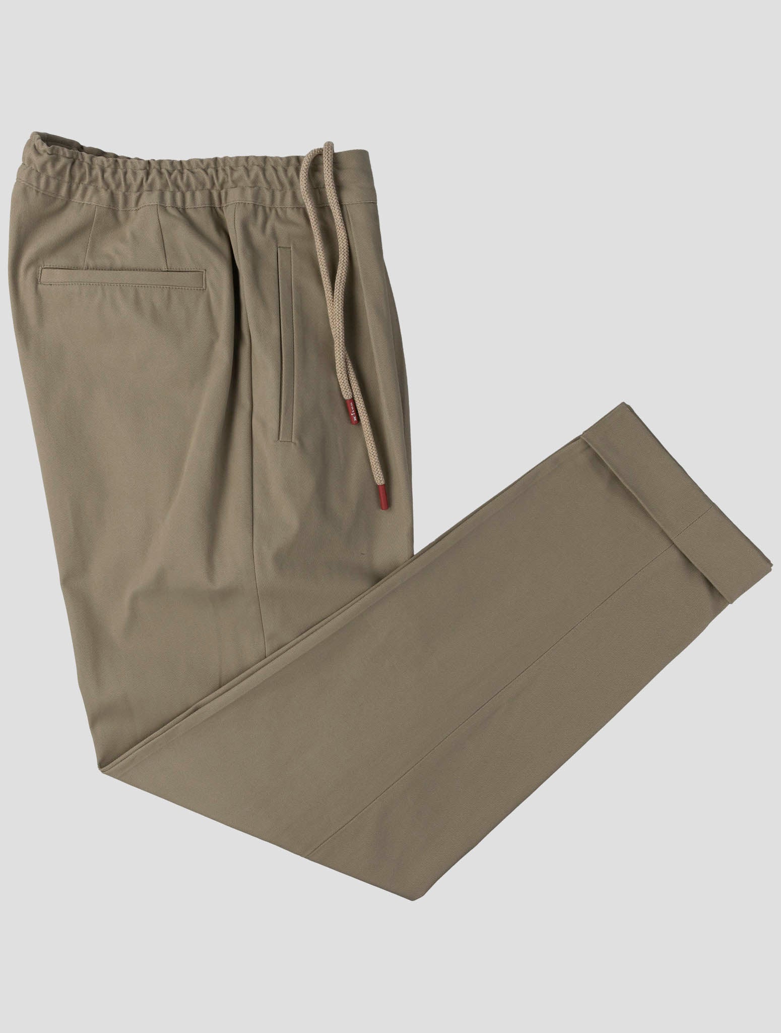 Kiton Beige Cotton Ea Pants