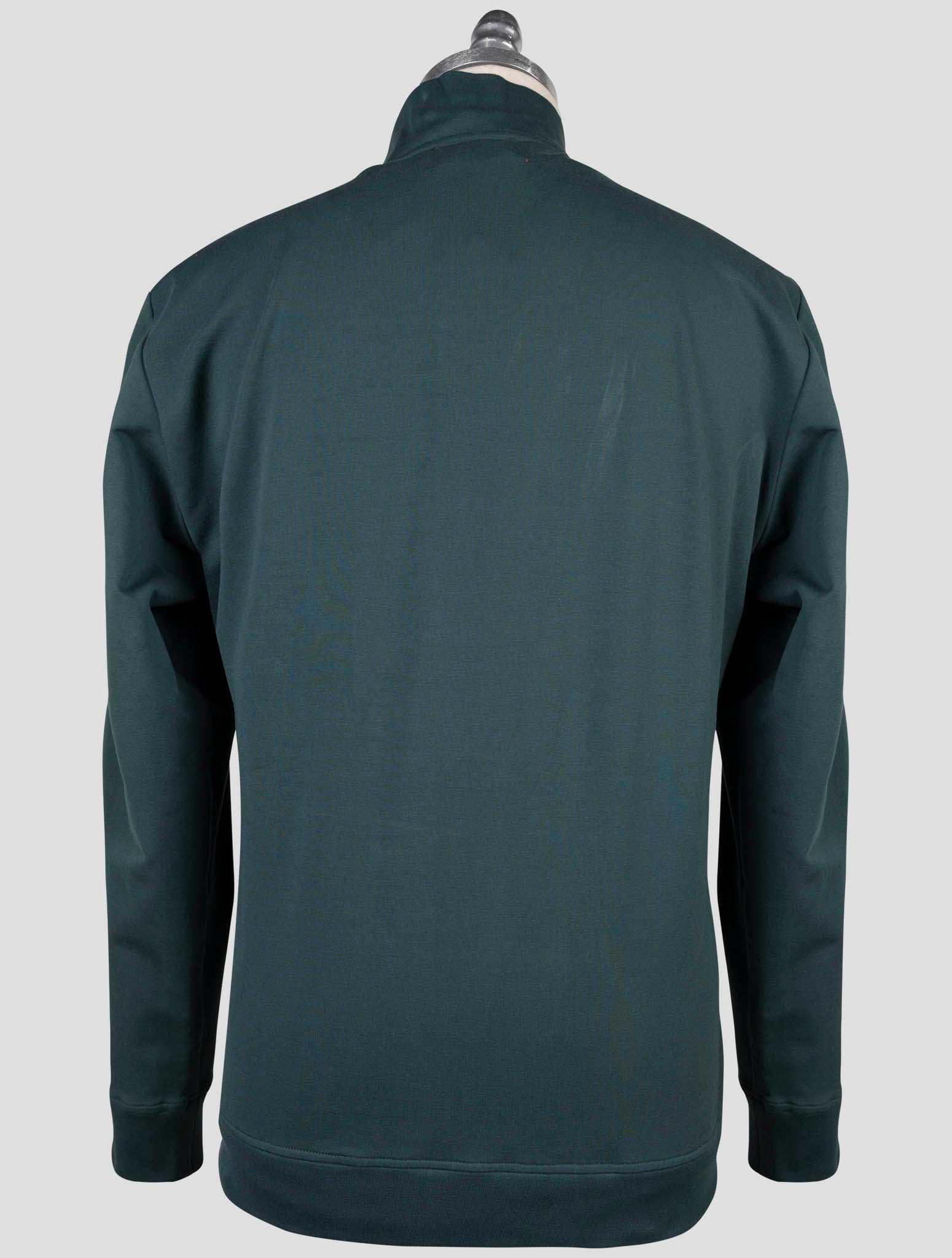 Kiton Green Linen Sweater Full Zip