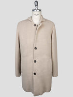 kiton Beige  Cashmere Mink Fur Overcoat