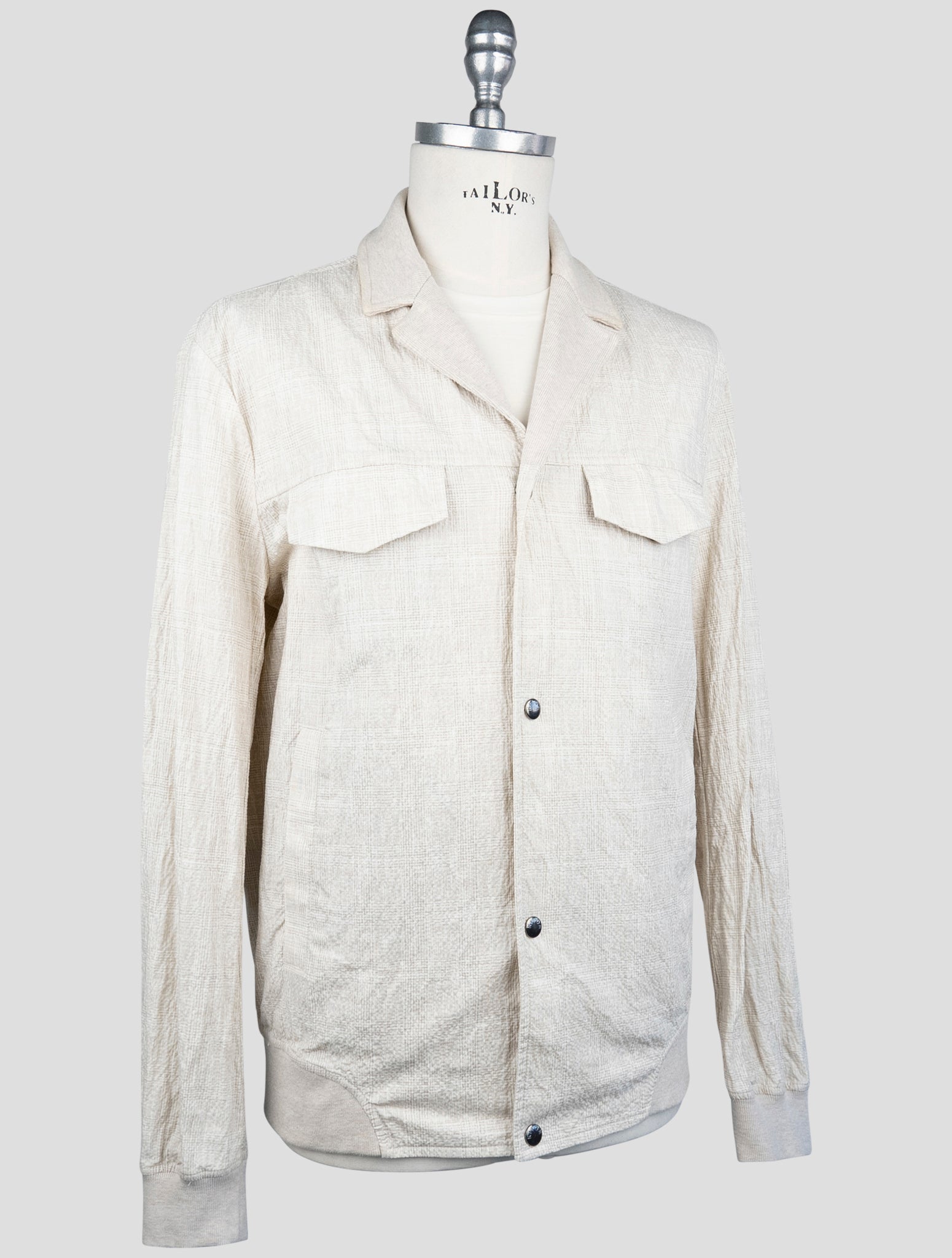 Kiton Beige Cotton Ea Shirt