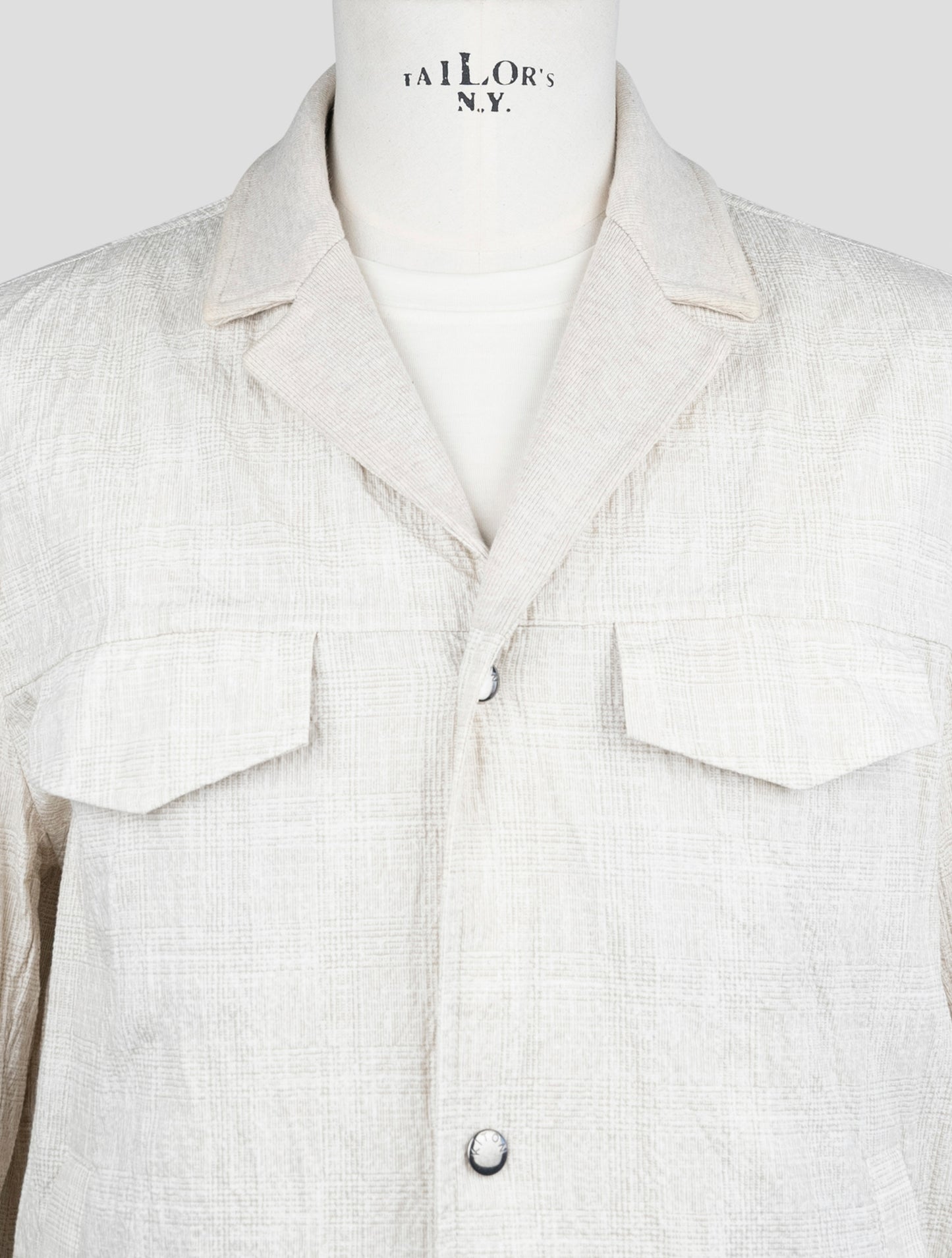 Kiton Beige Cotton Ea Shirt