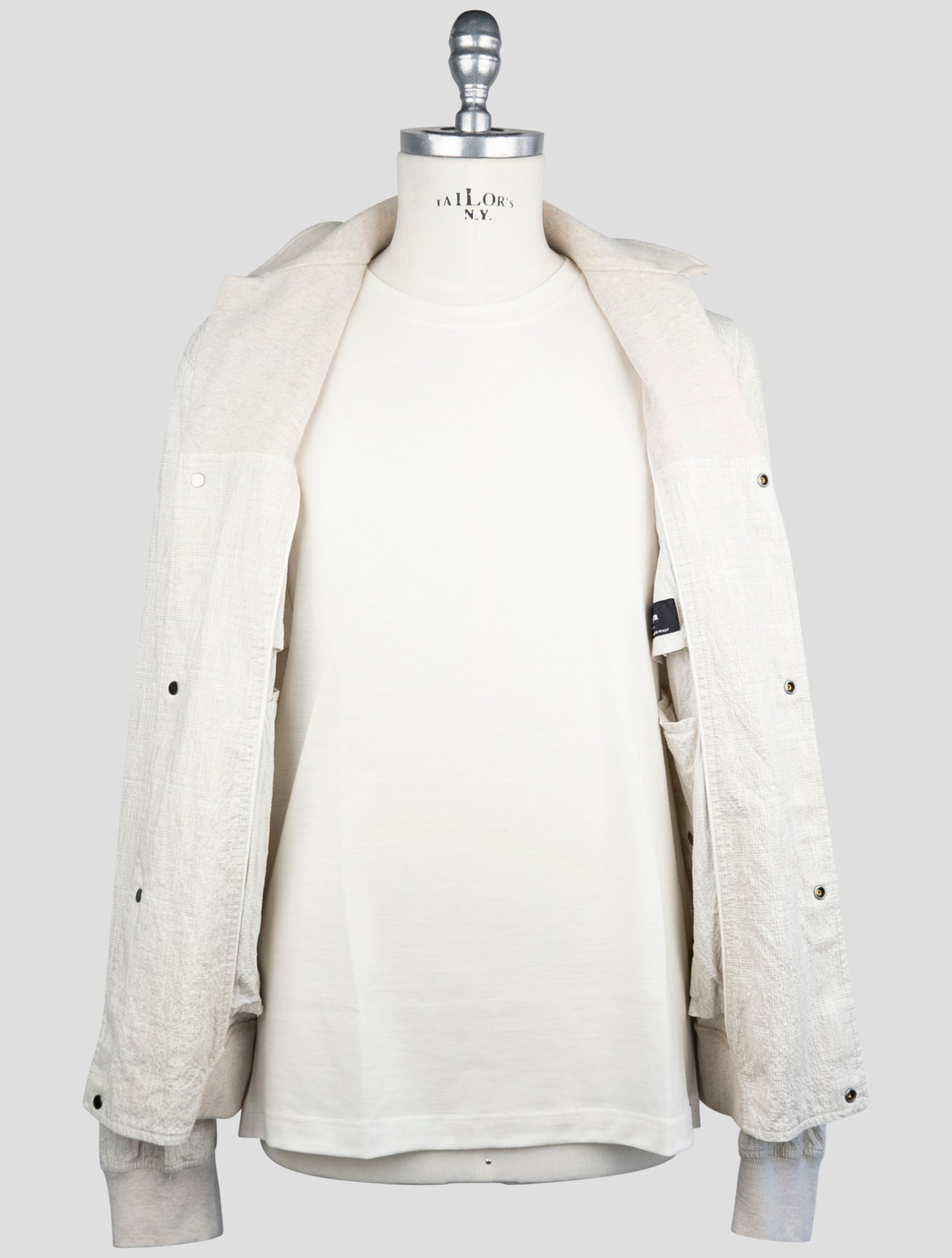 Kiton Beige Cotton Ea Shirt