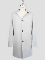 Kiton Gray Pa Ea Reverse Overcoat