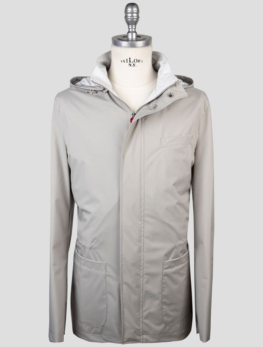 Kiton Gray Pl Pu Coat