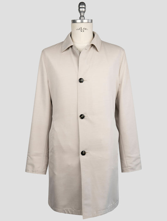 Kiton Blue Pa Cashmere Silk Pl Reverse Overcoat