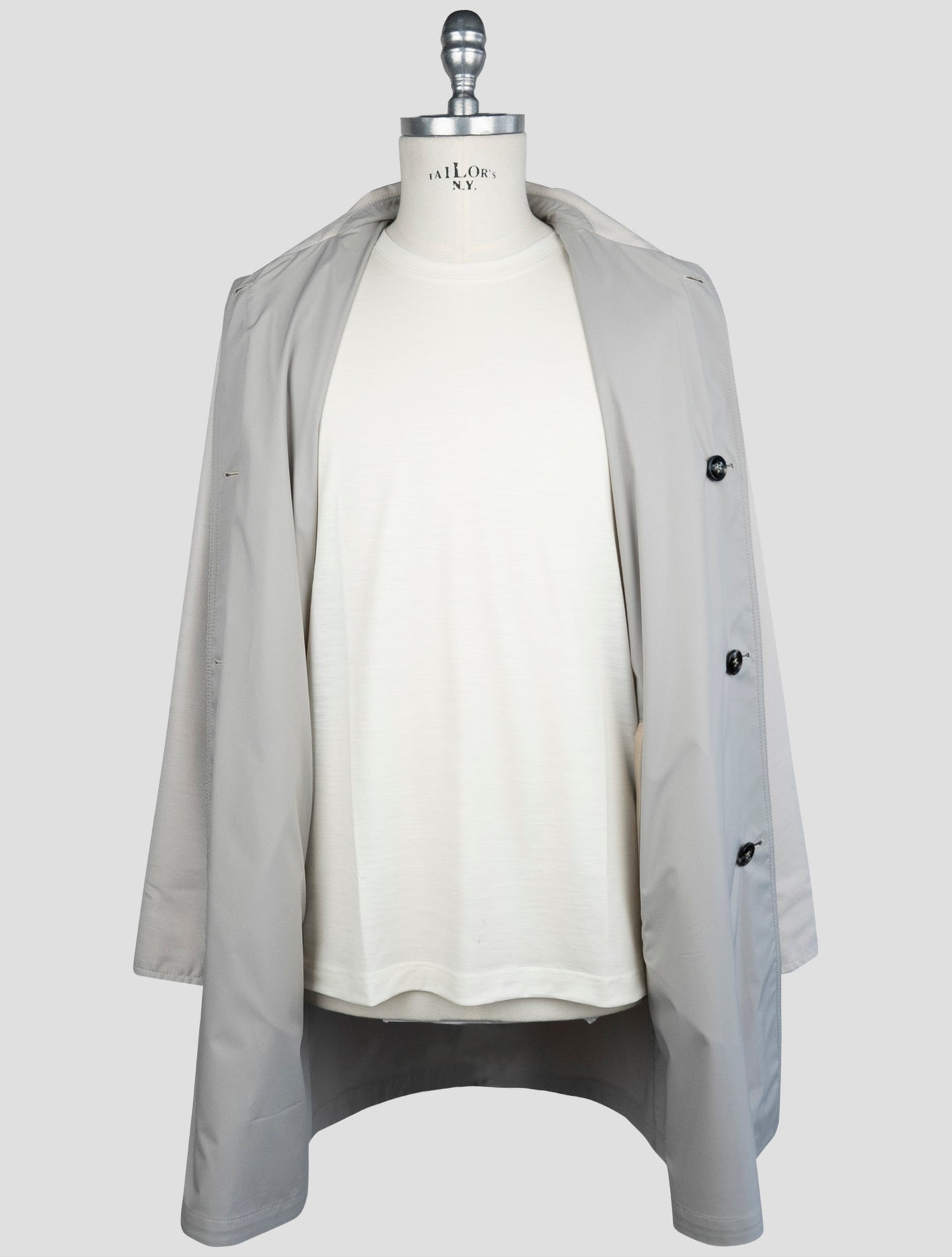 Kiton Blue Pa Cashmere Silk Pl Reverse Overcoat