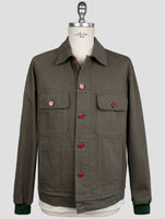 Kiton Green Cotton Ea Coat