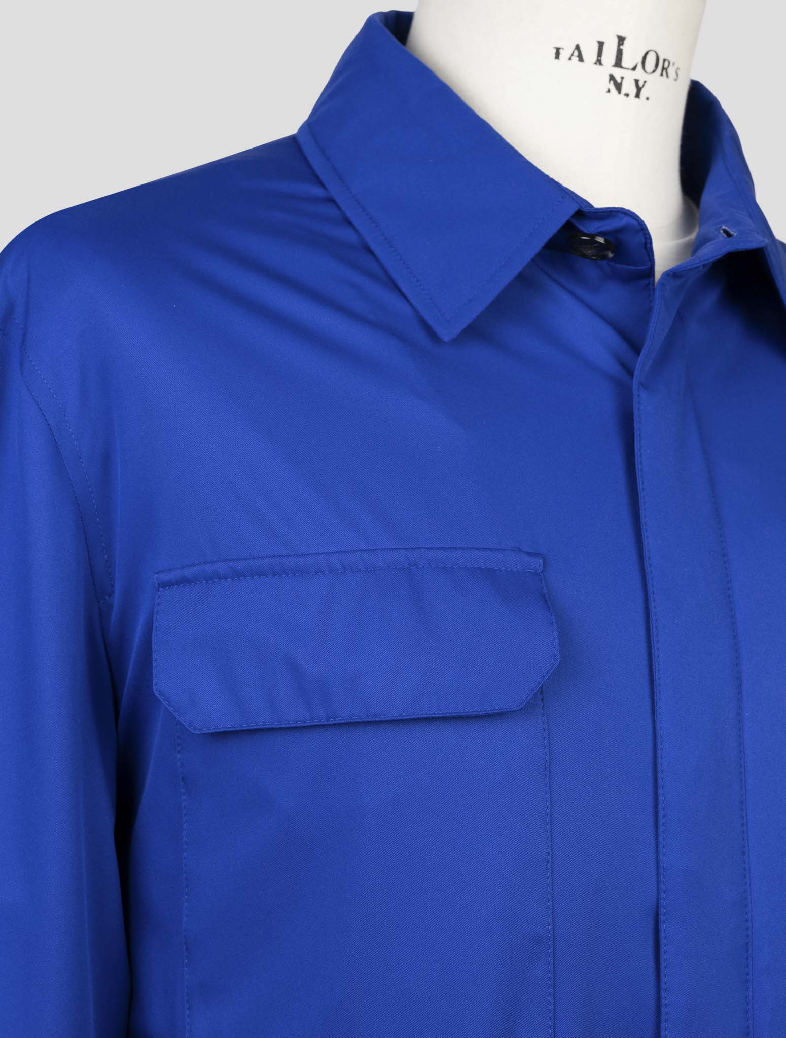 Kiton Blue Pl Coat