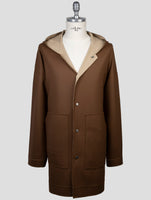 Kiton Brown Wool Ea Overcoat