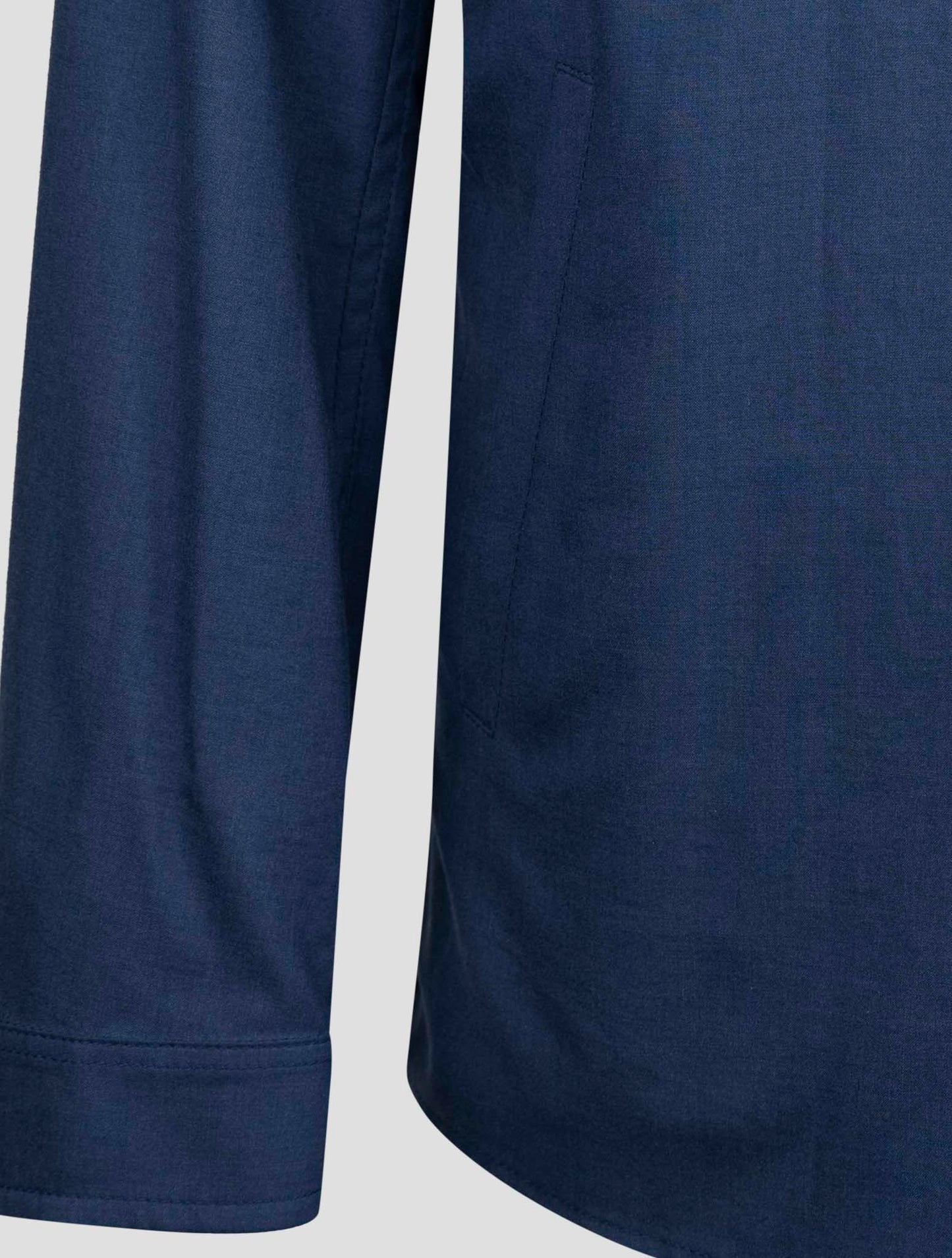 Kiton Blue Cashmere Silk Coat