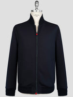 Kiton Blue Wool Ea Coat