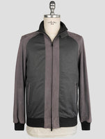 Kiton Gray Cashmere Leather Suede Coat