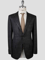 Kiton Brown Cashmere Silk Virgin Wool Blazer